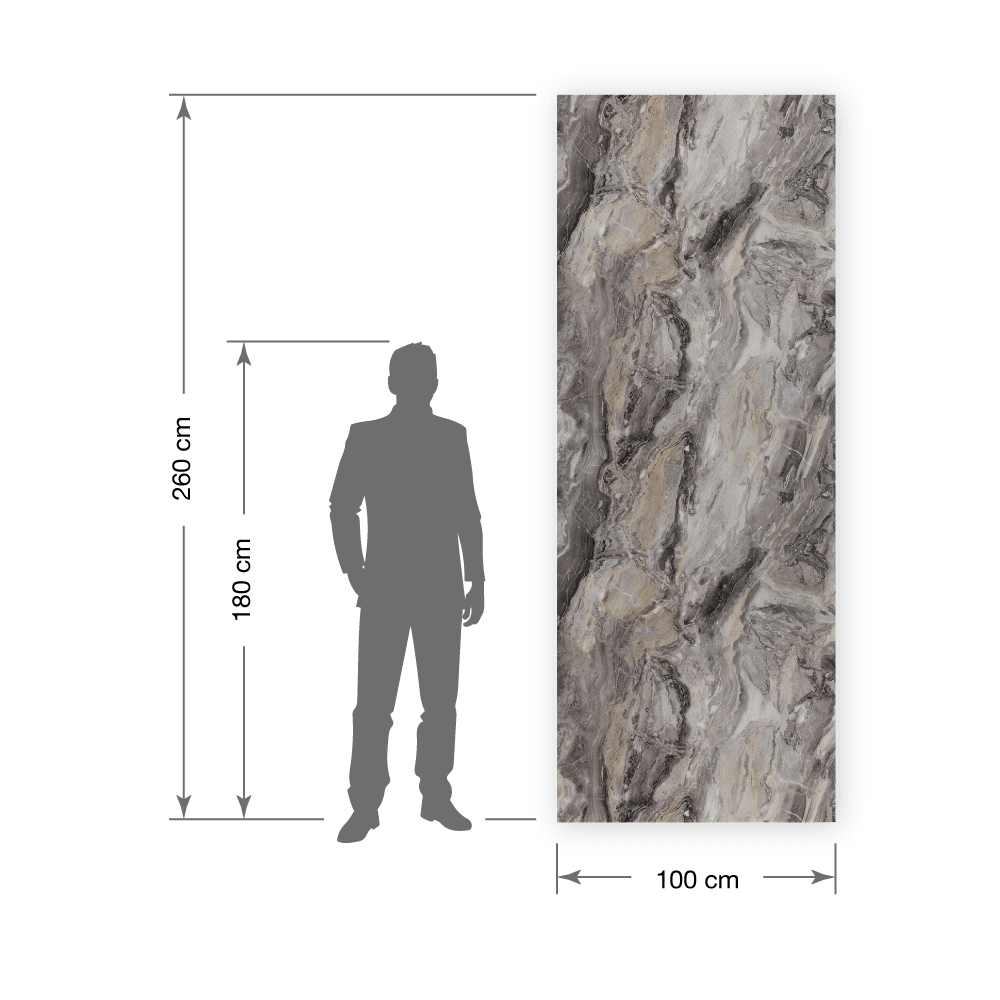 Pannello murale WallFace aspetto vetro e marmoreo 19340 MARBLE Alpine AR+ autoadesivo grigio beige Pannello murale WallFace aspetto vetro e marmoreo 19340 MARBLE Alpine AR+ autoadesivo grigio beige