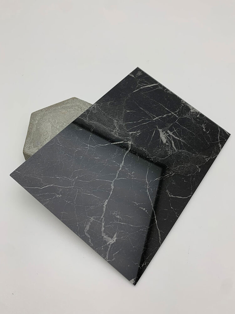 Pannello murale WallFace aspetto vetro e marmoreo 19341 MARBLE Black AR+ autoadesivo nero grigio Pannello murale WallFace aspetto vetro e marmoreo 19341 MARBLE Black AR+ autoadesivo nero grigio