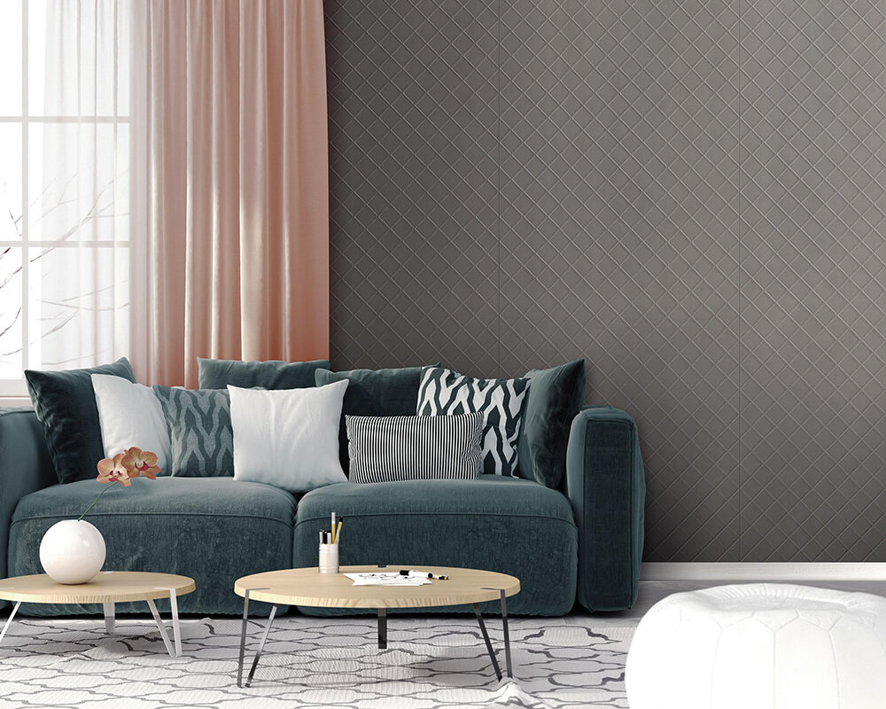 Pannello decorativo WallFace aspetto pelle 19764 CORD Charcoal Light Antigrav grigio Pannello decorativo WallFace aspetto pelle 19764 CORD Charcoal Light Antigrav grigio