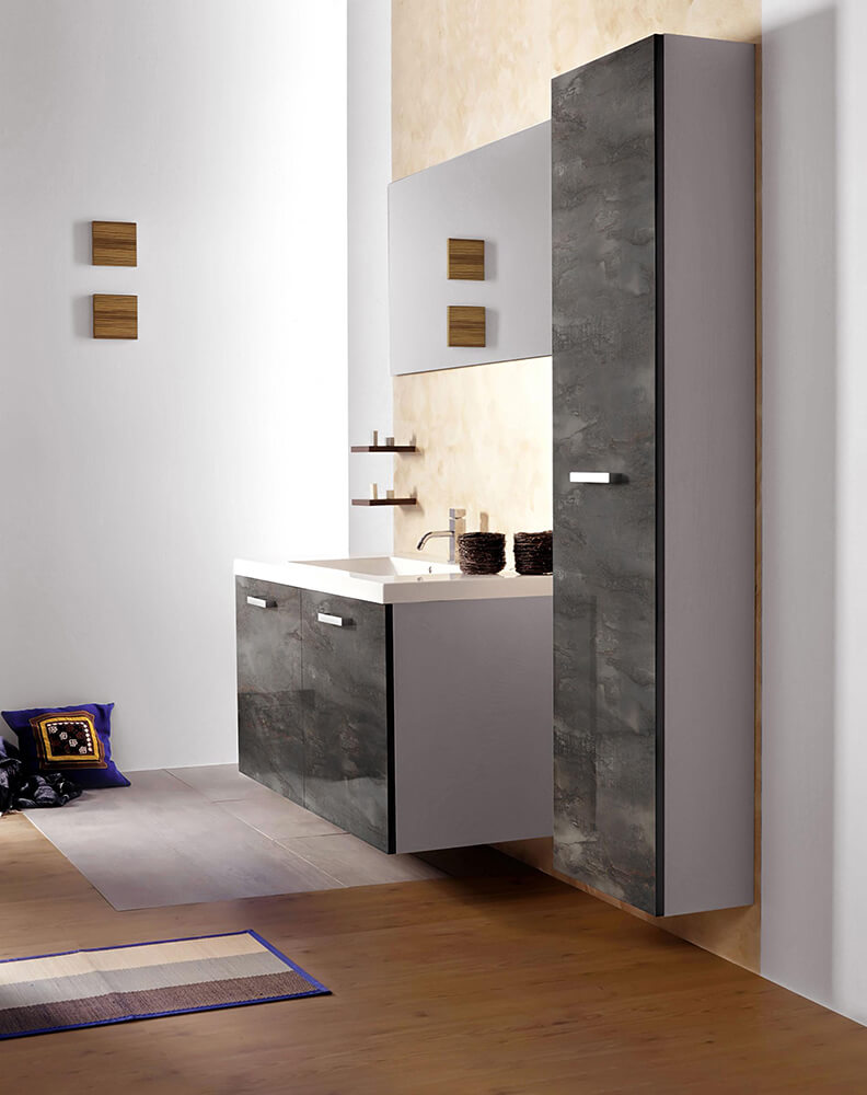Pannello murale WallFace aspetto vetro e marmoreo 20223 GENESIS Grey AR+ autoadesivo grigio marrone Pannello murale WallFace aspetto vetro e marmoreo 20223 GENESIS Grey AR+ autoadesivo grigio marrone