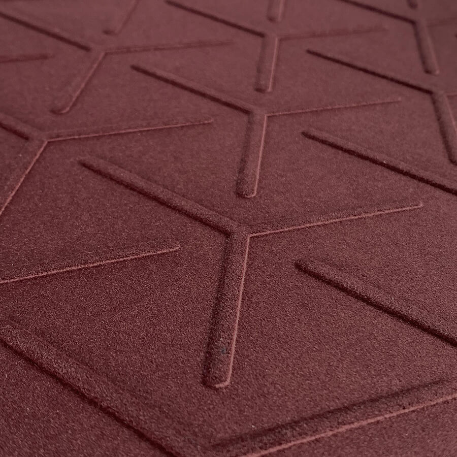 Pannello decorativo WallFace 3D aspetto tessile 22739 CUBE VELVET Bordeaux Antigrav rosso Pannello decorativo WallFace 3D aspetto tessile 22739 CUBE VELVET Bordeaux Antigrav rosso
