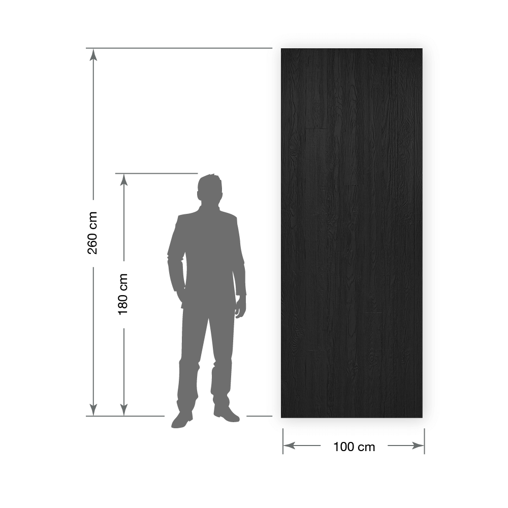 Pannello decorativo WallFace aspetto legno 24949 DAKOTA Graphite Black matt autoadesivo nero Pannello decorativo WallFace aspetto legno 24949 DAKOTA Graphite Black matt autoadesivo nero