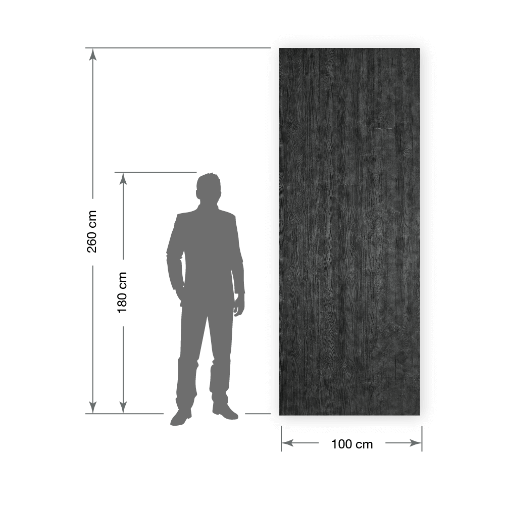 Pannello decorativo WallFace aspetto legno 24951 DAKOTA CLASSY Black autoadesivo nero grigio Pannello decorativo WallFace aspetto legno 24951 DAKOTA CLASSY Black autoadesivo nero grigio
