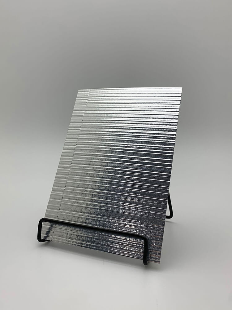 Pannello murale WallFace 3D aspetto metallico 24961 NOTCH Silver matt autoadesivo argento Pannello murale WallFace 3D aspetto metallico 24961 NOTCH Silver matt autoadesivo argento