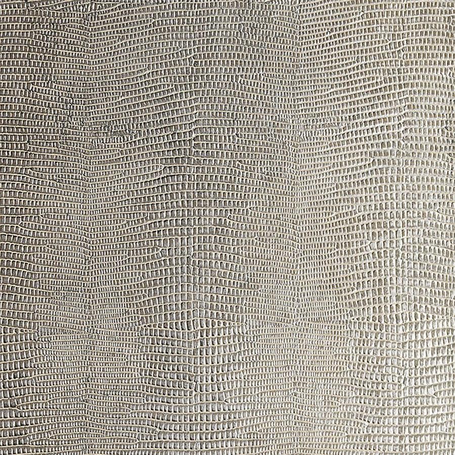 Pannello murale WallFace aspetto pelle 31667 LEGUAN Silver autoadesivo argento grigio