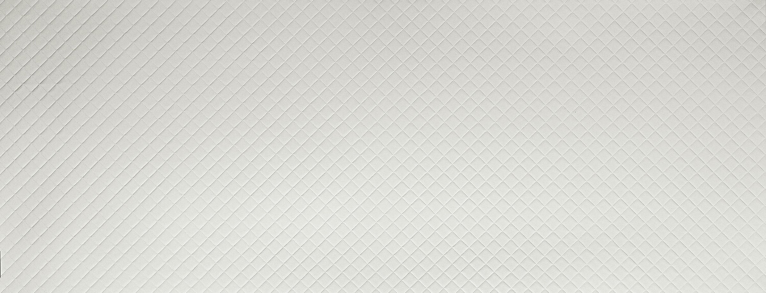 Wandverkleidung WallFace 3D Leder Optik 15041 ROMBO 40 Bianco matt selbstklebend weiß