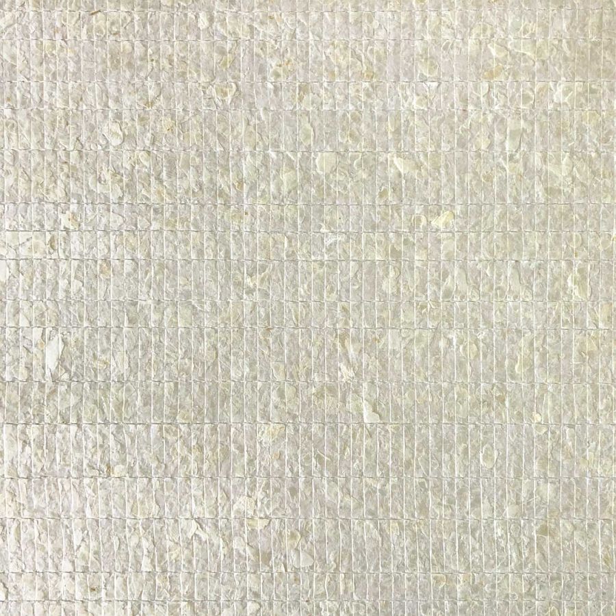 Wandverkleidung WallFace handgearbeitet mit echten Muscheln CSA02 CAPIZ creme weiß