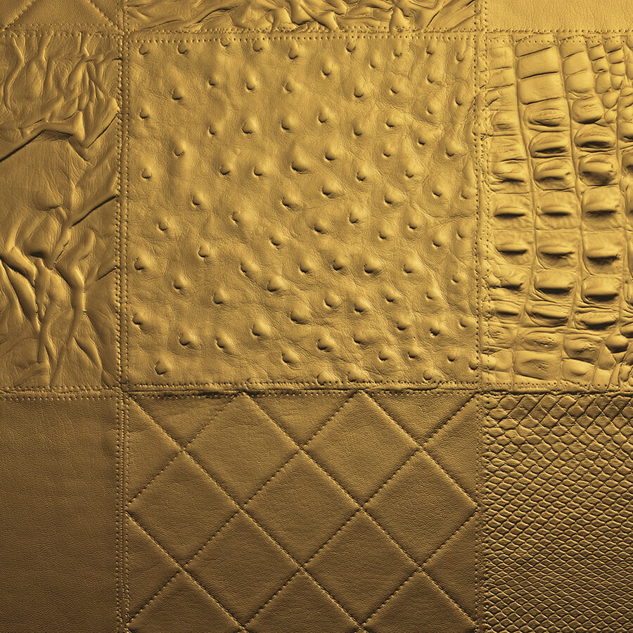 Dekorpaneel WallFace Leder Optik 13926 COLLAGE Oro selbstklebend gold Dekorpaneel WallFace Leder Optik 13926 COLLAGE Oro selbstklebend gold