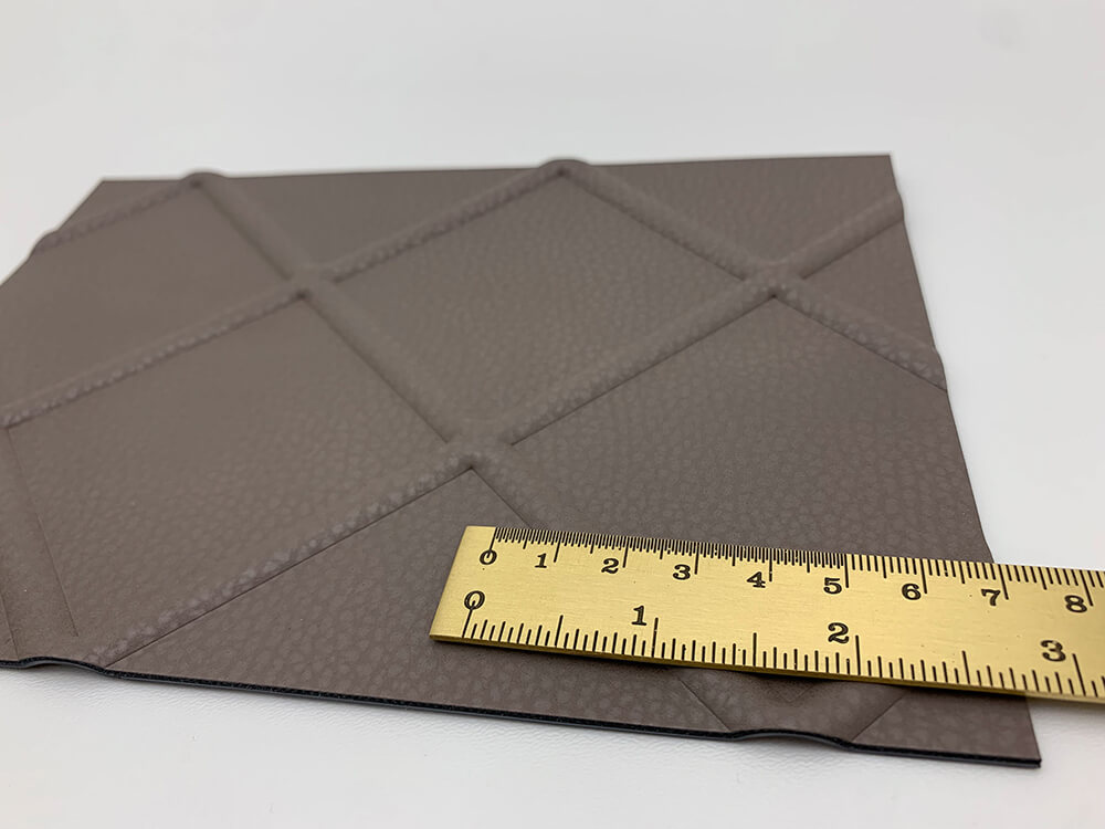 Dekorpaneel WallFace Leder Optik 19544 CORD Dove Tale selbstklebend braun Dekorpaneel WallFace Leder Optik 19544 CORD Dove Tale selbstklebend braun