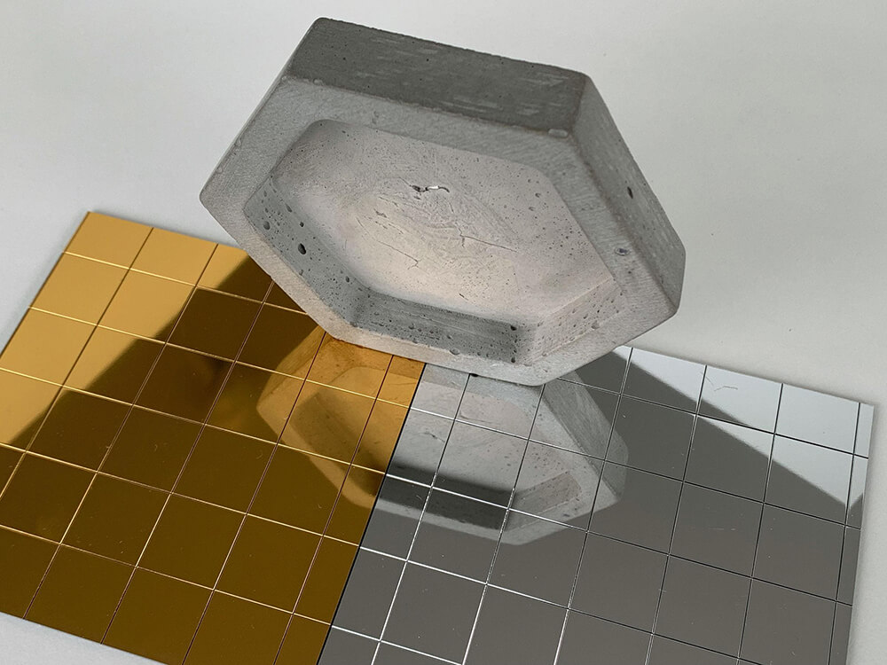 Dekorpaneel WallFace Spiegelmosaik Metal Optik 27379 Silver 20×20 selbstklebend flexibel silber Dekorpaneel WallFace Spiegelmosaik Metal Optik 27379 Silver 20×20 selbstklebend flexibel silber