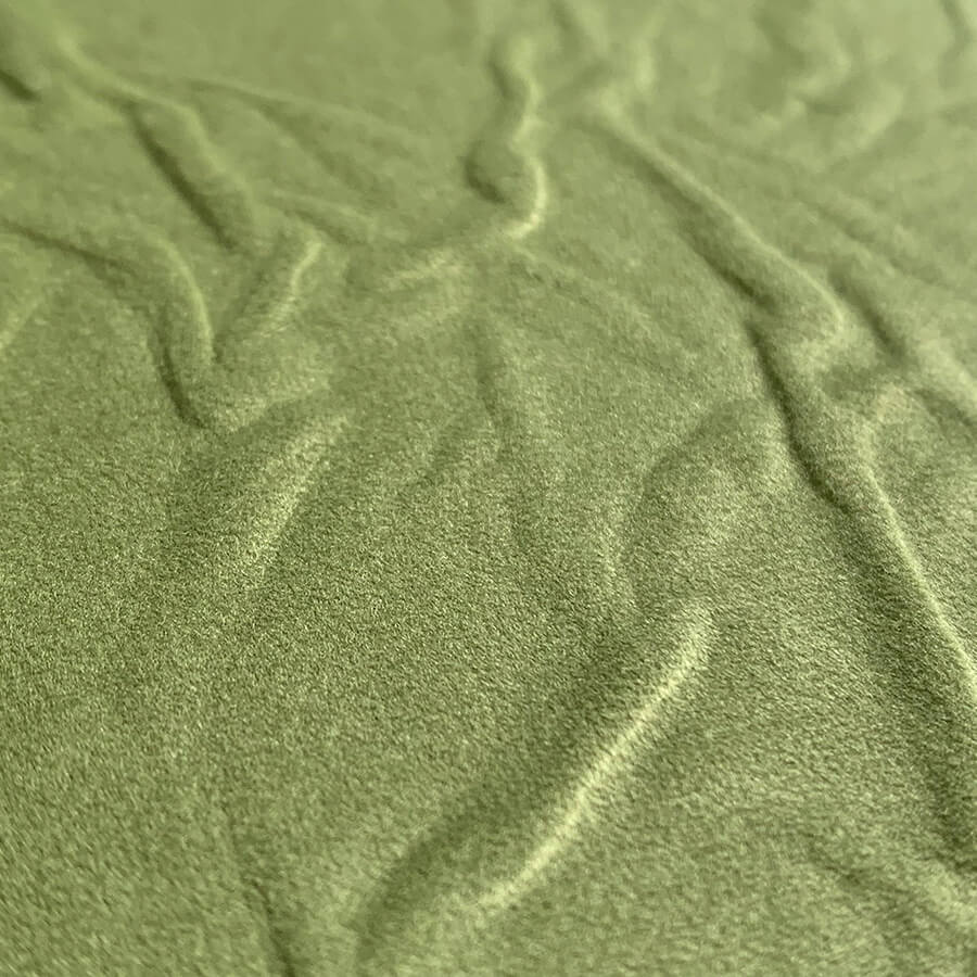 Dekorpaneel WallFace Textil Optik 22735 CREPA VELVET Avocado Antigrav grün Dekorpaneel WallFace Textil Optik 22735 CREPA VELVET Avocado Antigrav grün