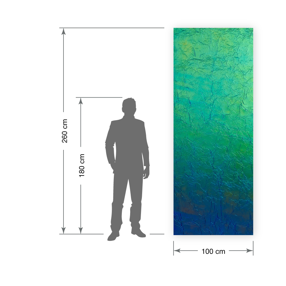 Wandpaneel WallFace 3D Metalloptik 29085 CREPA Aqua selbstklebend blau grün Wandpaneel WallFace 3D Metalloptik 29085 CREPA Aqua selbstklebend blau grün