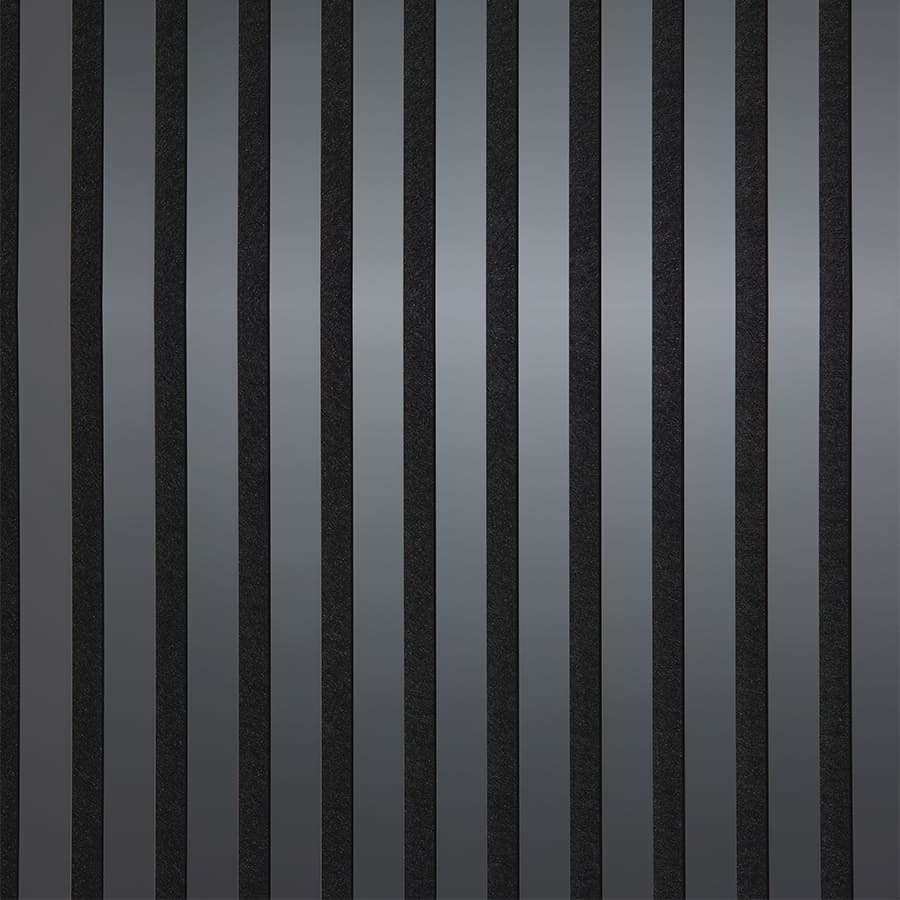 Akustikpaneel WallFace Lamellen Metall Optik 30707 Fashion Grey AR grau schwarz