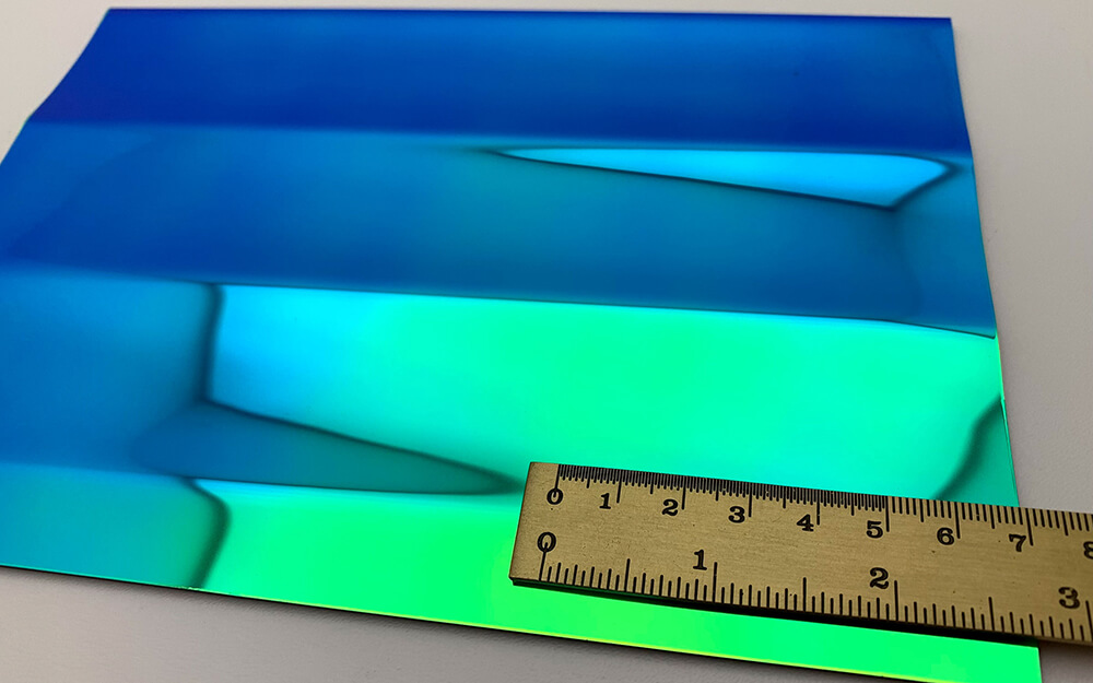 Wandpaneel WallFace 3D Metalloptik 31026 PILLAR Aqua selbstklebend blau grün Wandpaneel WallFace 3D Metalloptik 31026 PILLAR Aqua selbstklebend blau grün