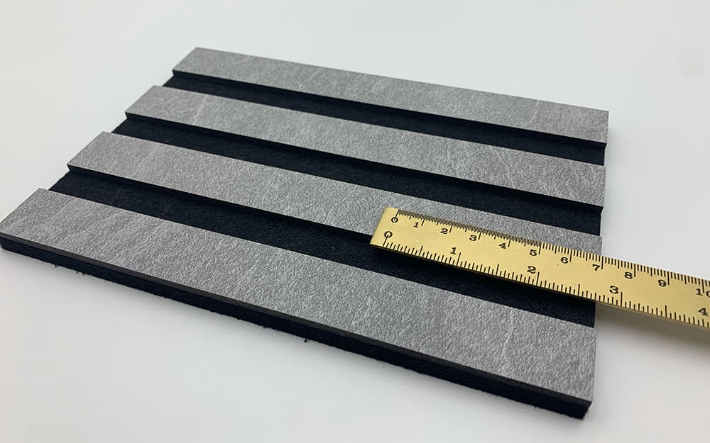 Akustikpaneel WallFace Lamellen Stein Optik 31128 Fuzzy Grey grau schwarz Akustikpaneel WallFace Lamellen Stein Optik 31128 Fuzzy Grey grau schwarz