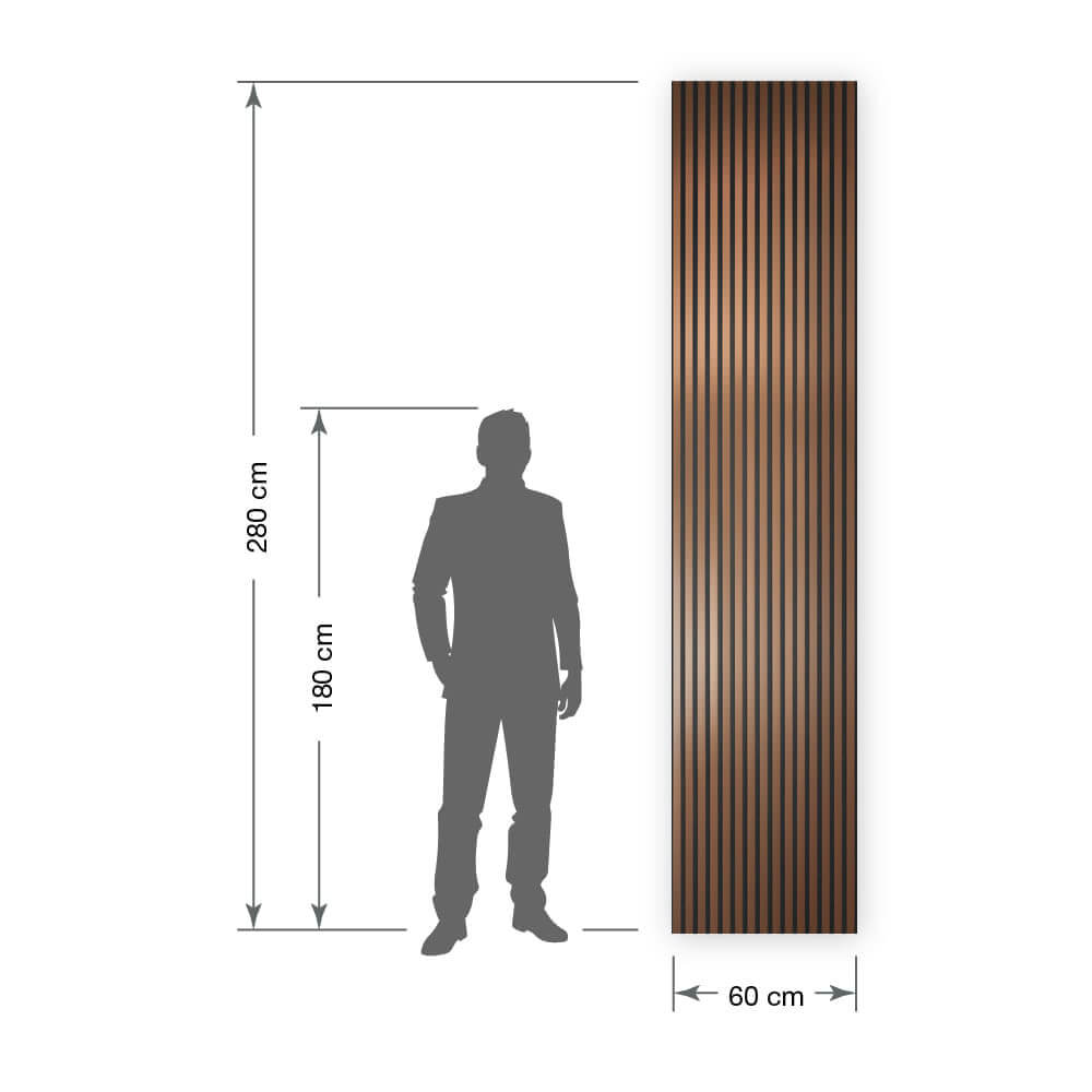 Akustikpaneel WallFace Lamellen Metall Optik 31130 Rosegold AR kupfer bronze schwarz Akustikpaneel WallFace Lamellen Metall Optik 31130 Rosegold AR kupfer bronze schwarz