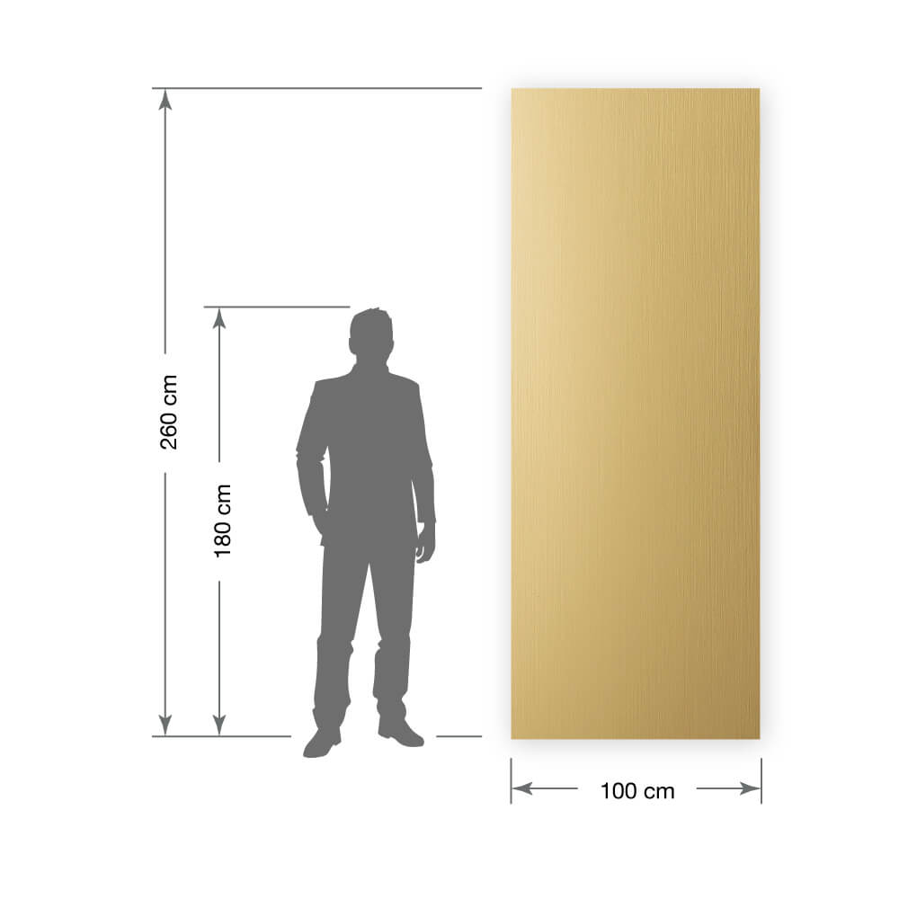 Dekorpaneel WallFace Metall Optik 15298 Brass brushed matt AR selbstklebend gold Dekorpaneel WallFace Metall Optik 15298 Brass brushed matt AR selbstklebend gold