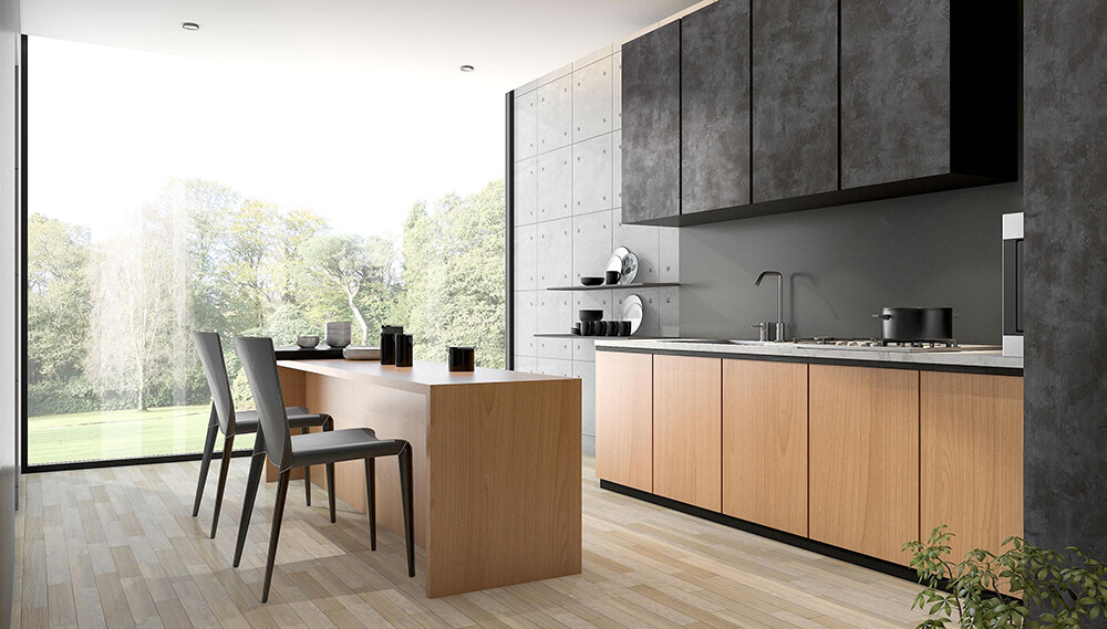 Dekorpaneel WallFace Beton Optik 19092 CEMENT Dark selbstklebend schwarz grau Dekorpaneel WallFace Beton Optik 19092 CEMENT Dark selbstklebend schwarz grau