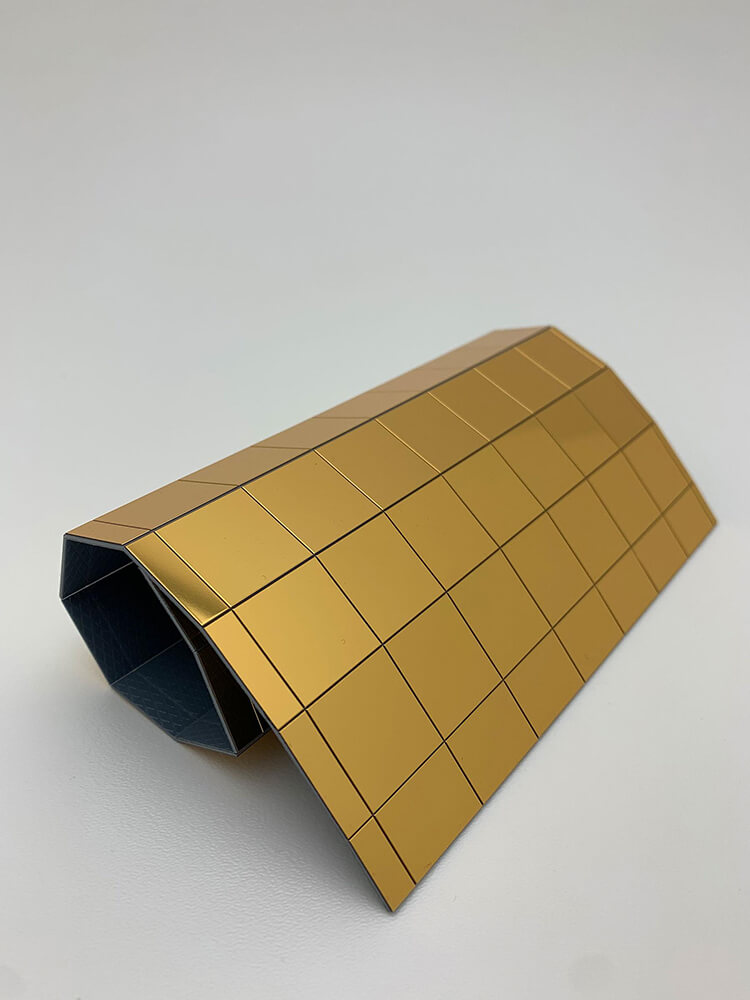 Dekorpaneel WallFace Spiegelmosaik Metal Optik 27375 Gold 20×20 selbstklebend flexibel gold Dekorpaneel WallFace Spiegelmosaik Metal Optik 27375 Gold 20×20 selbstklebend flexibel gold