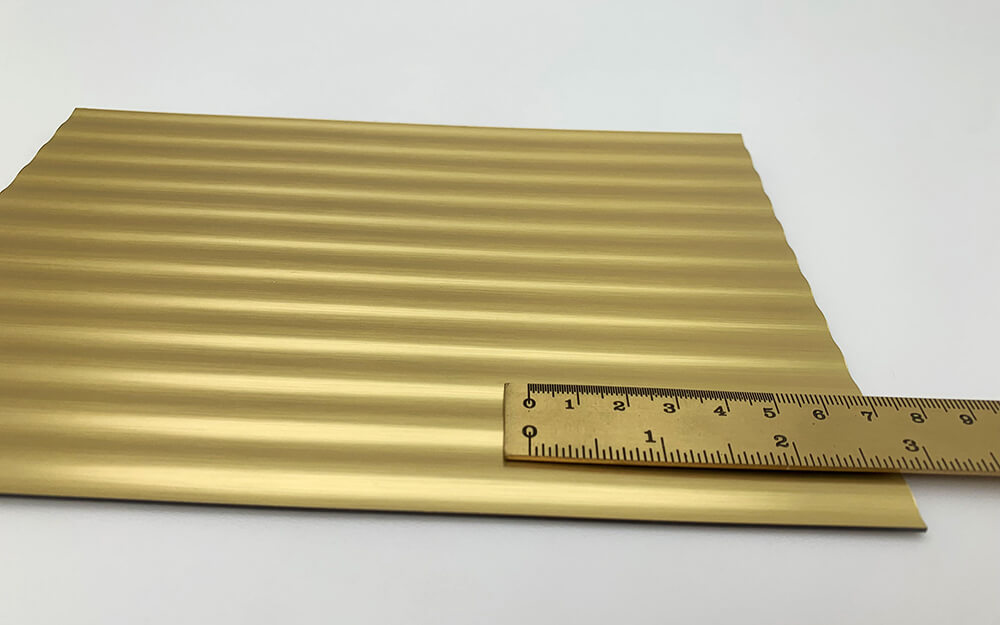Wandpaneel WallFace 3D Metalloptik 29206 WAVE 12 Brass brushed matt AR selbstklebend gold Wandpaneel WallFace 3D Metalloptik 29206 WAVE 12 Brass brushed matt AR selbstklebend gold