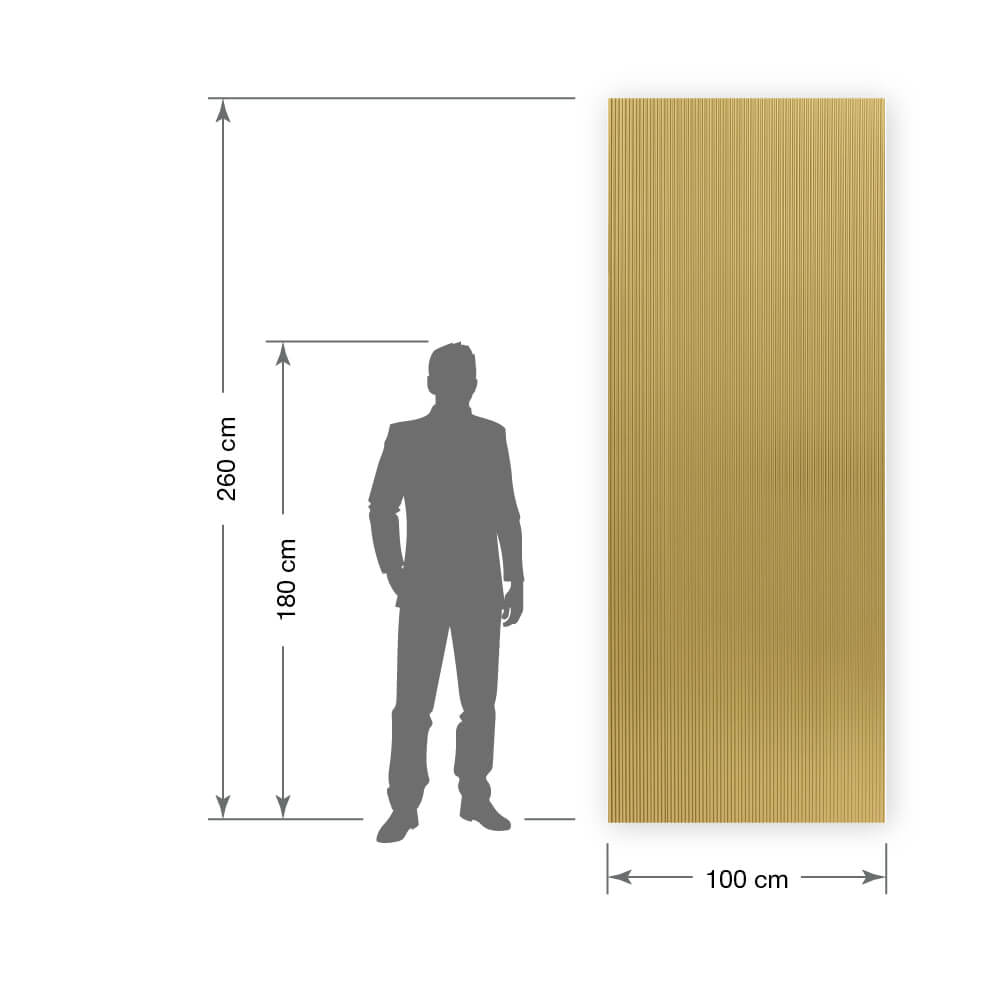 Wandpaneel WallFace 3D Metalloptik 29206 WAVE 12 Brass brushed matt AR selbstklebend gold Wandpaneel WallFace 3D Metalloptik 29206 WAVE 12 Brass brushed matt AR selbstklebend gold