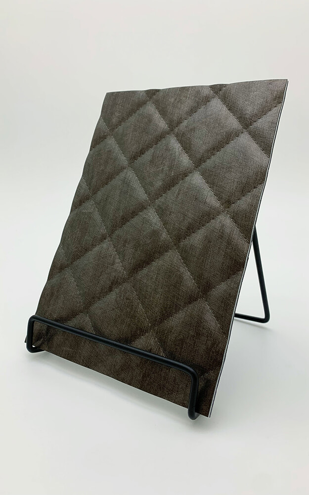 Wandpaneel WallFace 3D Leder Optik 31872 ROMBO 40 METALLIC USED Steel selbstklebend grau Wandpaneel WallFace 3D Leder Optik 31872 ROMBO 40 METALLIC USED Steel selbstklebend grau