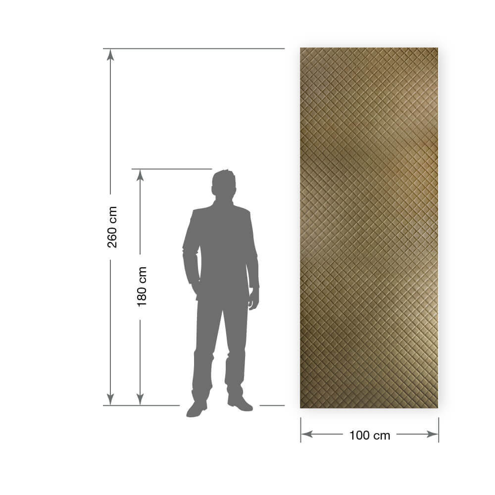 Wandpaneel WallFace 3D Leder Optik 31873 ROMBO 40 METALLIC USED Sand selbstklebend braun Wandpaneel WallFace 3D Leder Optik 31873 ROMBO 40 METALLIC USED Sand selbstklebend braun