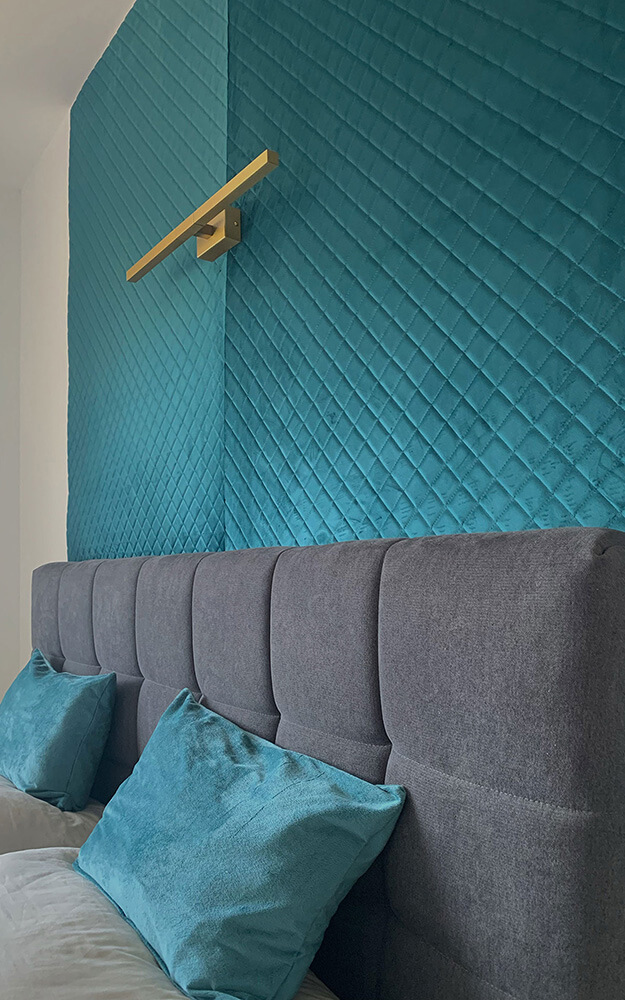 Wandpaneel WallFace 3D Textiloptik 32084 ROMBO 40 VELVET Petrol selbstklebend blau Wandpaneel WallFace 3D Textiloptik 32084 ROMBO 40 VELVET Petrol selbstklebend blau