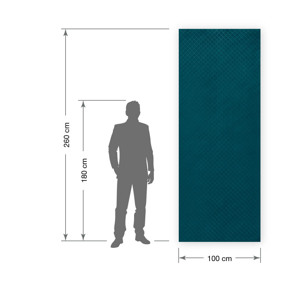 Wandpaneel WallFace 3D Textiloptik 32084 ROMBO 40 VELVET Petrol selbstklebend blau Wandpaneel WallFace 3D Textiloptik 32084 ROMBO 40 VELVET Petrol selbstklebend blau