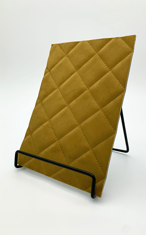 Wandpaneel WallFace 3D Textiloptik 32086 ROMBO 40 VELVET Curry selbstklebend gelb Wandpaneel WallFace 3D Textiloptik 32086 ROMBO 40 VELVET Curry selbstklebend gelb