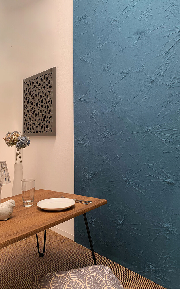 Wandpaneel WallFace Textiloptik 32090 LOTUS VELVET Sapphire selbstklebend blau Wandpaneel WallFace Textiloptik 32090 LOTUS VELVET Sapphire selbstklebend blau